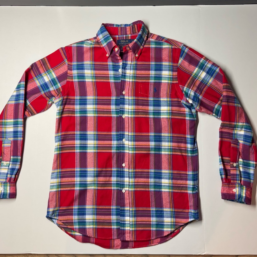 Polo by Ralph Lauren Men's Classic Fit Long Sleeve Multicolor Plaid Shirt